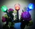 Color Crackle Glass Globe Light,solar Pathway 3PACK. Fixed Price $19.99.